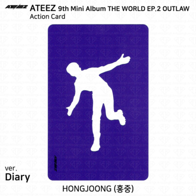 ATEEZ 9th Mini Album THE WORLD EP.2 OUTLAW Official Action Card