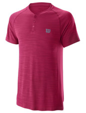 Wilson - WRA773702 - Men's Competition Seamless Henley Tennis T-Shirt - Granita