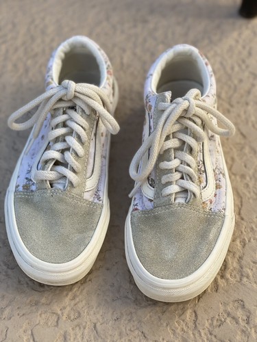 vintage old skool floral vans