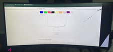MSI MAG342CQ 34 3440x1440 1ms 144Hz CurveMonitor Working Damaged Screen  mount