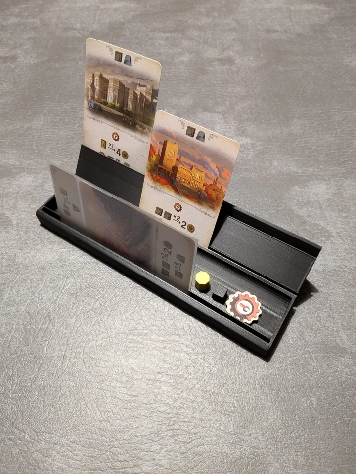 Large 201mm Stackable Card & Component Holder For Games! - Choose Your Colour!  - Image 2 of 3