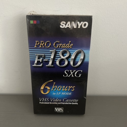 Sanyo Pro Grade E 180 Video Cassette Tape - Brand New & Sealed VHS - Photo 2/4
