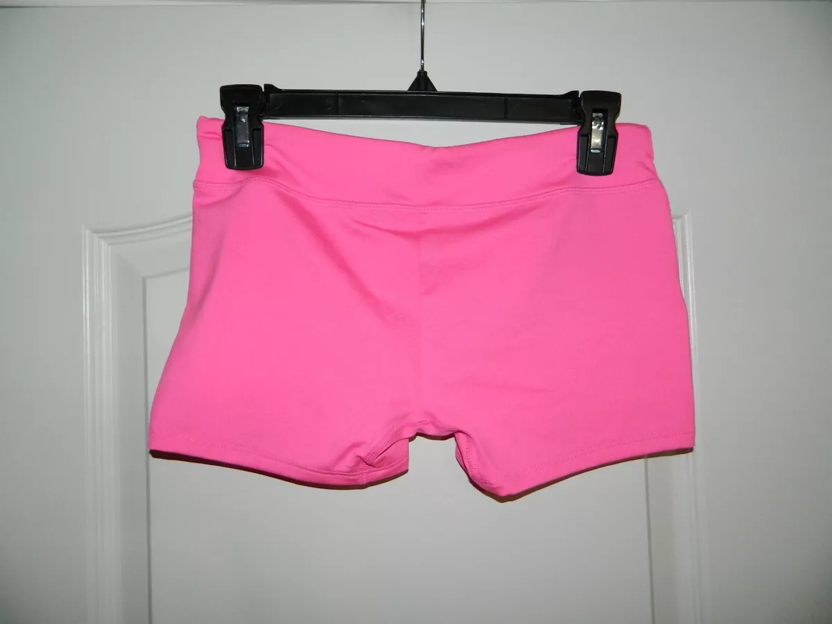 Girl s Under Armour Pink Compression Spandex Shorts Size Large or XL NWT