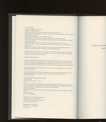 Green, John: Paper Towns ** Printz Author ** HB/DJ 1st/1st - Picture 4 of 5