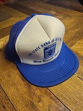 Vintage Trucker Hat - STATE BANK OF BLUE MOUND, ILLINOIS - Toppers Inc.