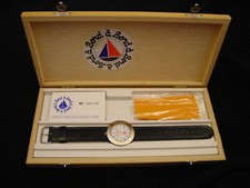 Wristwatch Bord a' Bord Uni-Sex Bronze Genuine Leather NOS 1980s France