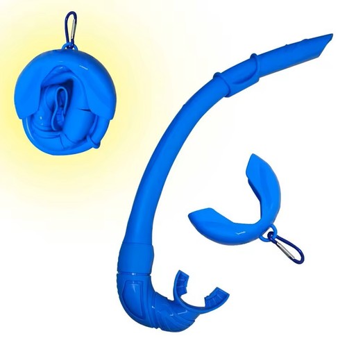 NUOVO compatto pieghevole tascabile snorkeling adulto immersioni immersioni gratuite + custodia - Foto 15 di 31