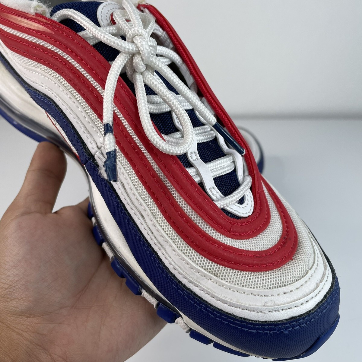 US 8] NIKE AIR MAX 97 USA Americana 2020 Running Shoes Red  display picture 3