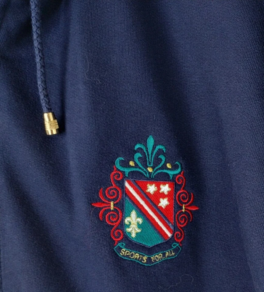 Sudadera con Capucha Deportiva Cola Vintage Mujer M Rayas Bloques de Color Cresta Manga Larga Cremallera Completa Foto 4 de 4