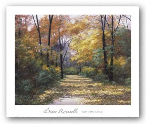 Autumn Road Diane Romanello Landschaft Kunstdruck 16x12 - Bild 1 von 1