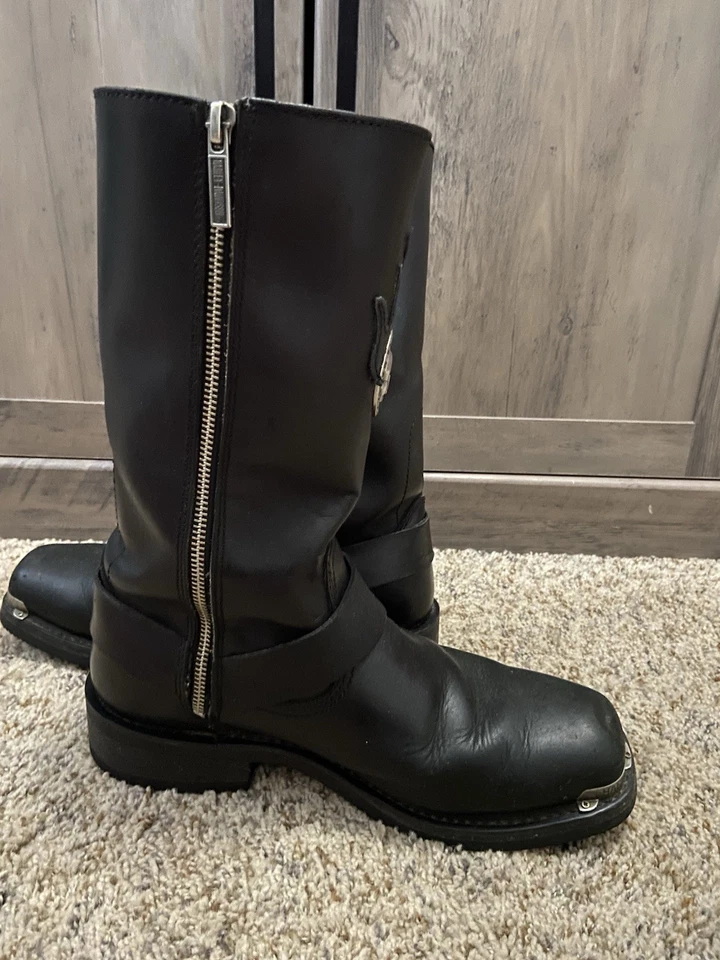 Harley-Davidson® Men's Motorcycle Boots DELINQUENT SKULL SIZE: 8.5 - Image 4 of 4