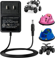 6V Battery Charger for Kidzone Bumper Car,6 Volt Charger for Kids Ride on Cars