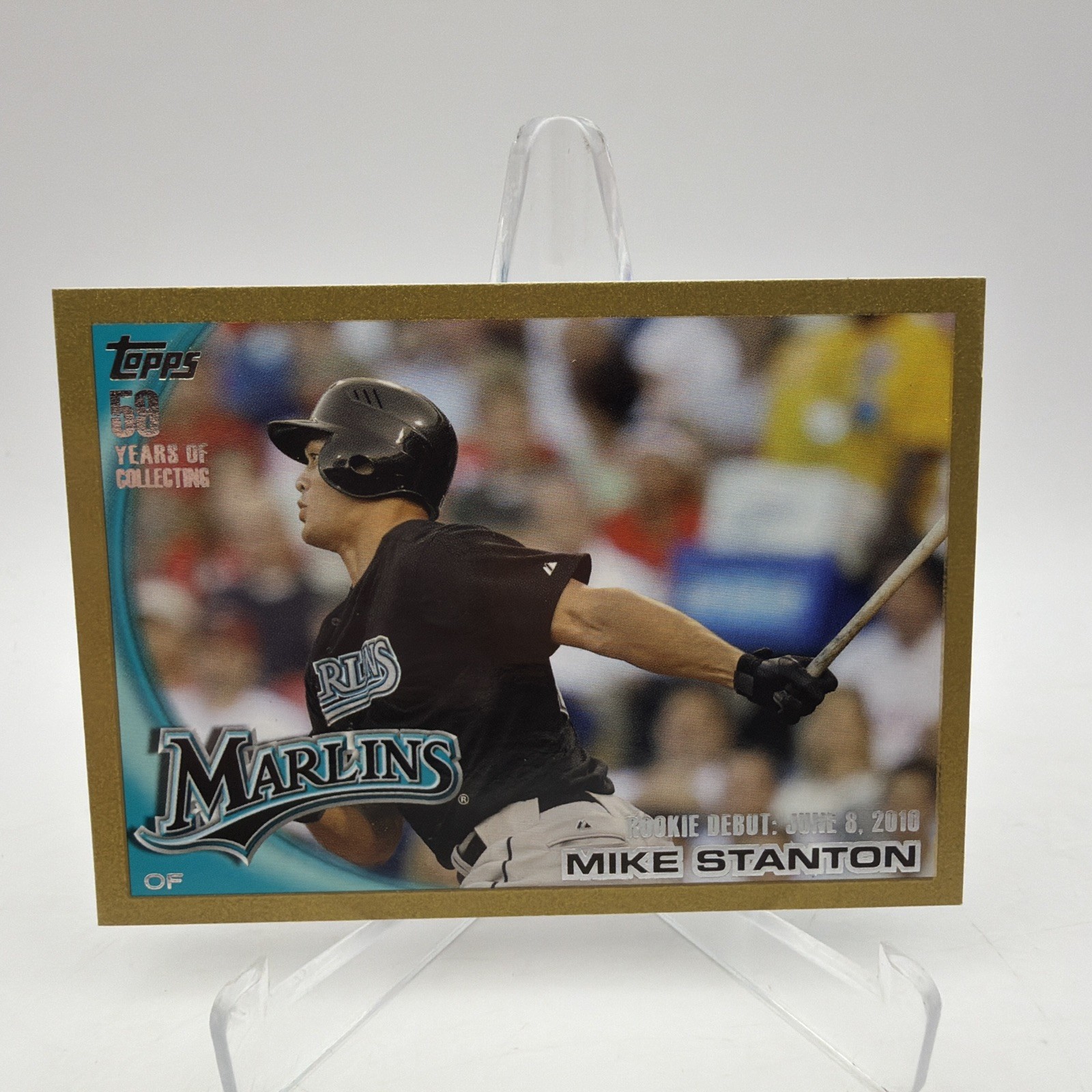 2010 Topps Update  - Rookie Debut Giancarlo Mike Stanton #US-327 Gold /2010 (RC)