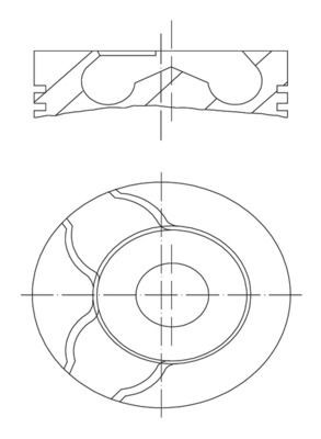 Piston MAHLE 010 15 00 d'ingénierie supérieure pour la restauration Alfa Romeo