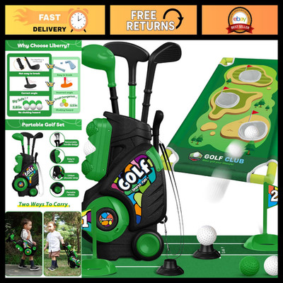 Toddler Golf Club Set for Kids 1-4 Years - Fun Outdoor Sports Toy, Green
