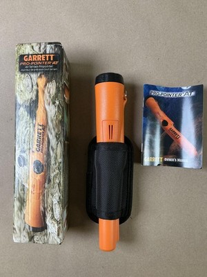 Garrett Pro-Pointer AT Pinpointer Metal Detector Orange Works No Battery