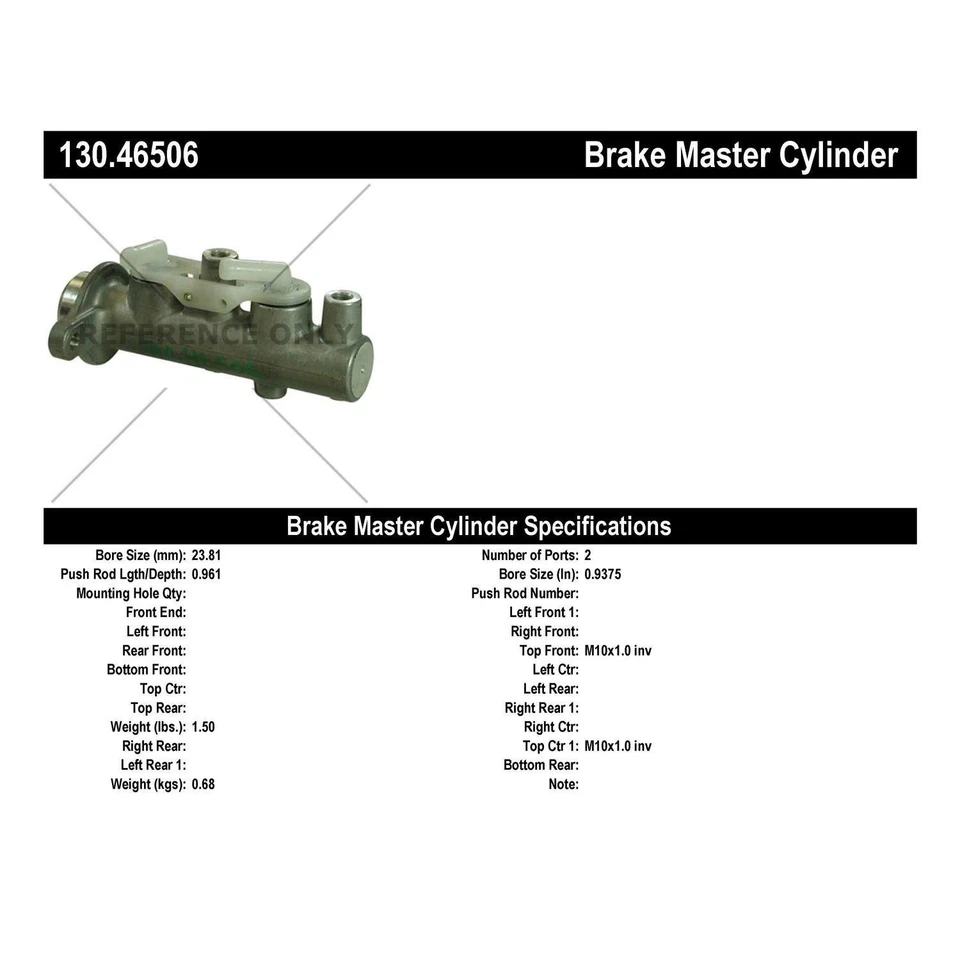 Cilindro maestro de freno Centric Parts 130.46506 Centric Premium Foto 4 de 4