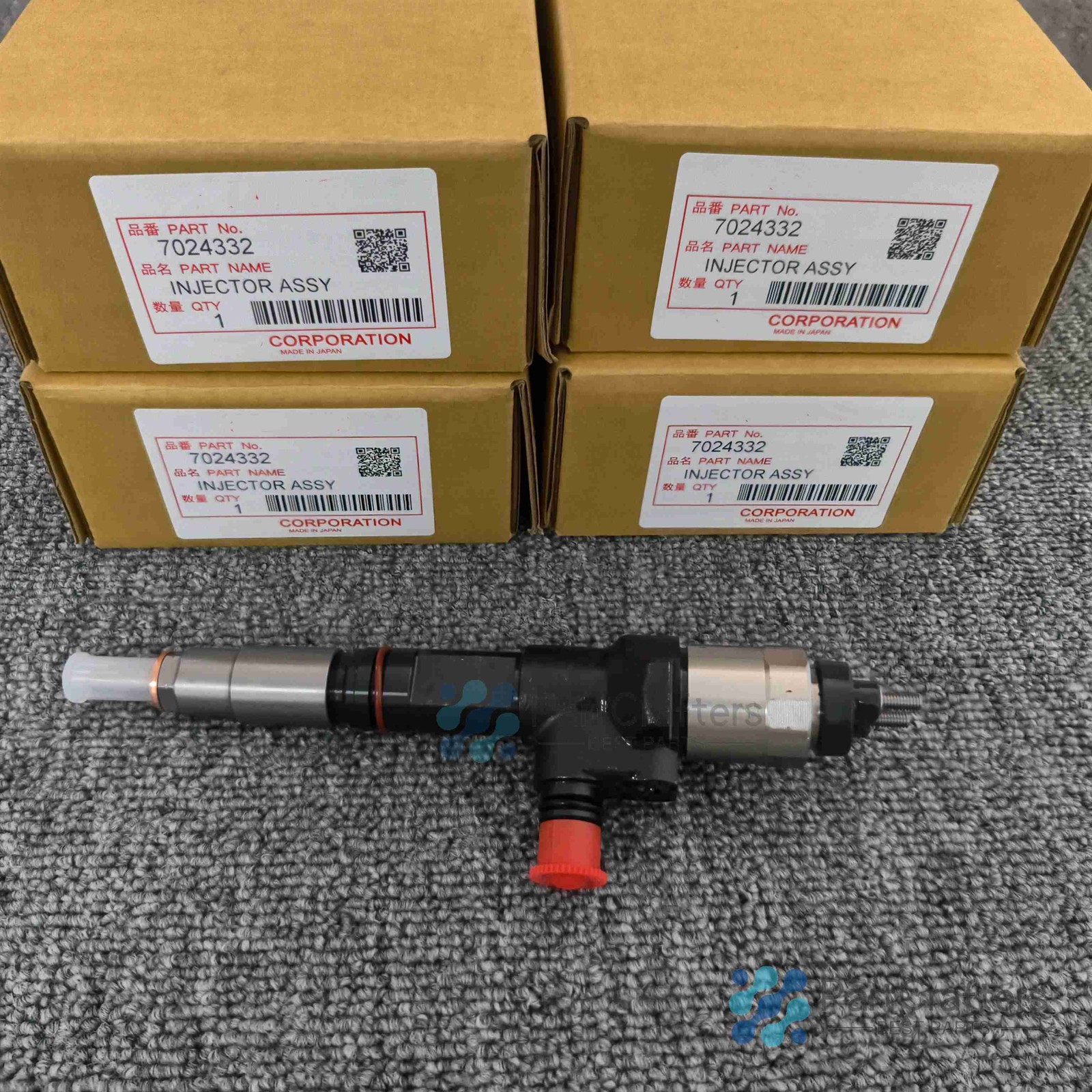 4X Fuel Injector 1J500-53050 for Kubota V3800 Engine M100 M8560 Loader SVL90-2