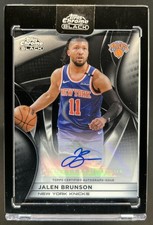 2025-26 Topps Chrome Black Jalen Brunson Auto Autograph #AU-JB Knicks