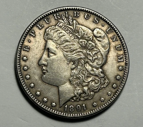 1891 CC  MORGAN DOLLAR AU+