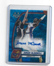 2024-25 Bowman University Chrome Sapphire JAMARI McDOWELL Prospect AUTO Kansas