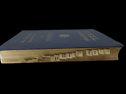 Steel Construction Manual 5th Edition 1956 AISC Vintage Engineering Book - Foto 3 di 12
