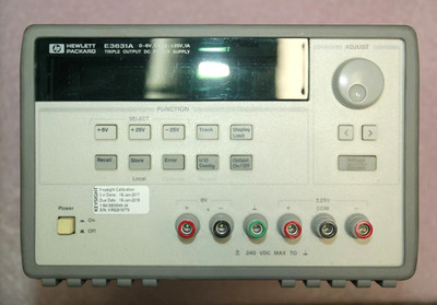 HP Hewlett Packard E3631A 0-6V, 5A /0-±25V, 1A |Triple Output DC Power Supply