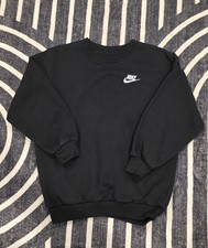 Nike Sportswear Kids Boy Girl Crew Sweatshirt Size Small S Black Worn Once EUC 