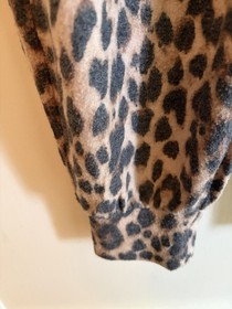 Victoria&rsquo;s Secret Soft Leopard Wide Band Ribbon Drawstring Jogger Pants EUC XS