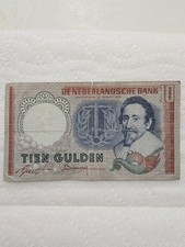 Netherlands 1953 10 Gulden Banknote VF