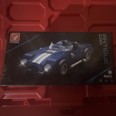 TYCOLE 1:32 1924 Ford Antique Car Diecast Model Blue/White Doors Open