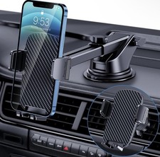 Car Phone Holder, Easy To Install, Power Suction, Adjustable,Thick Case Friendly
