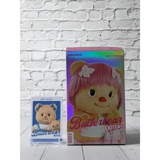 Butterbear Keychain Plush OOTD Series Summer Denim Checked New Sealed Gift