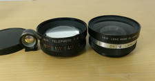 Yashica Yashikor Aux Telephoto Wide Angle 1:4 Lens Set Finder Case Japan