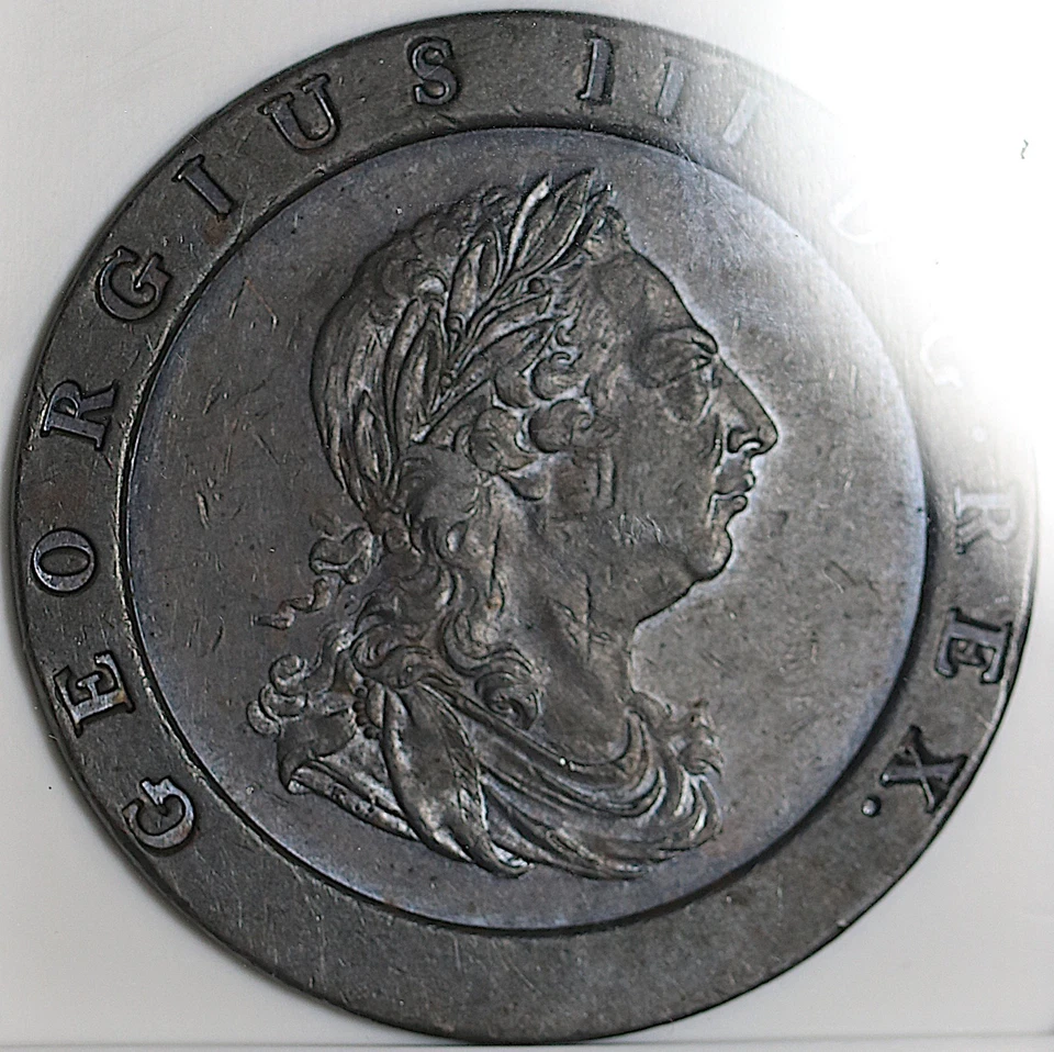 1797 NGC XF 40 George III 2 Pence Great Britain Cartwheel Soho Coin (25072401C) - Image 2 of 4