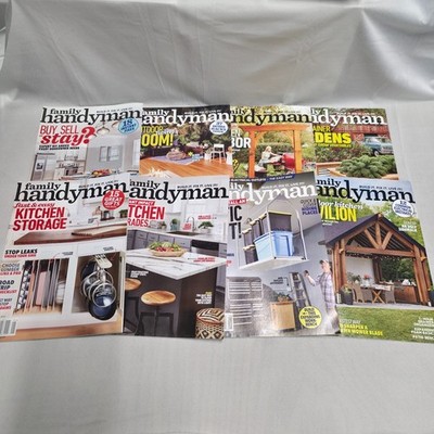 Family Handyman DIY Magazine Lot 2019 Full Year 8 Issues March- Winter