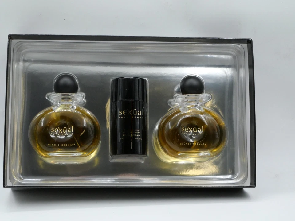 Michel Germain Sexual Pour Homme Juego de Regalo de 3 Piezas para Hombres - 2 EDP + Desodorante NUEVO Foto 3 de 4