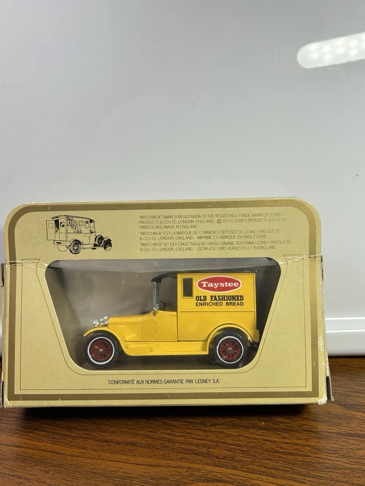 Camión de pan Matchbox 1927 Talbot Taystee modelos Y-5 de antaño 1:47 Lesney Foto 3 de 4