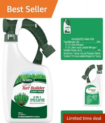 Easy-to-Use Liquid Turf Builder Lawn Food: Feeds & Waters 2,000 Sq. Ft.