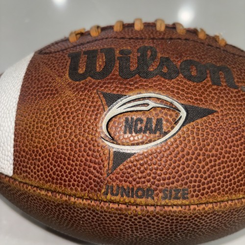 Vintage WILSON 1001 Authentic NCAA Leather College Football Junior Size - 第 11/13 張圖片