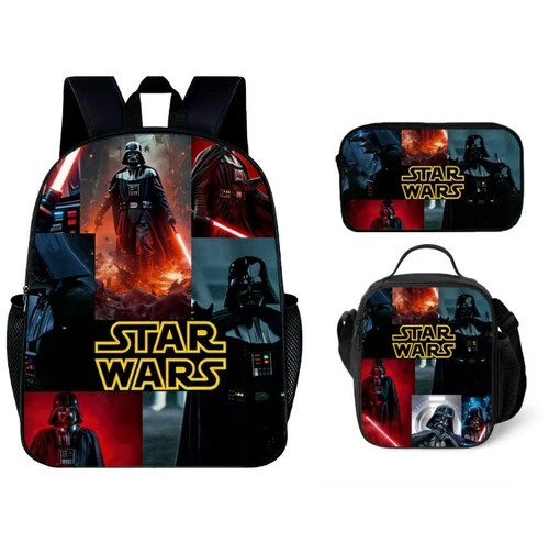 Kids Star Wars Backpack Bookbag School Lunch Bag Rucksack Pencil Case Set Gift