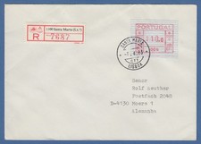 Portugal Frama-ATM 1981, ATM 004 de OA en carta R Santa Marta, 6.4.83