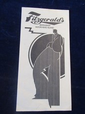 Vintage Fitzgerald's Restaurant Menu Adventure Inn Golf Club Hilton Head Isl SC C444