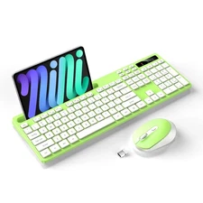 Wireless Keyboard and Mouse Combo 2.4G Full-Sized Computer Keyboard with Tabl...