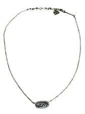 New Kendra Scott  Dollie Pendant Necklace in Yellow Gold Plated Not Real