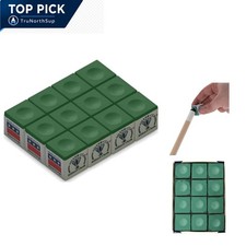 Billiard Chalk 12 Cubes Pool Cue Chalk Green for Adult Players