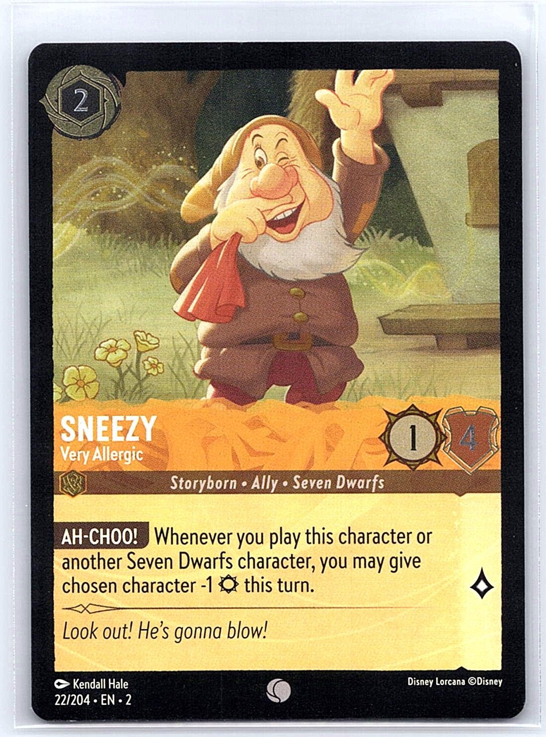 Sneezy Rise of the Floodborn 22/204 Cold Foil