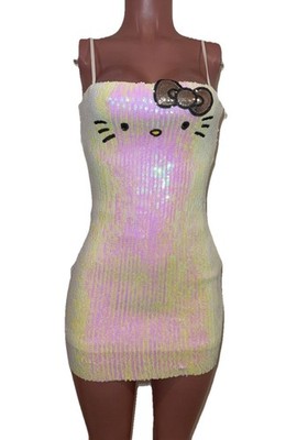 Hello Kitty Forever 21 White Sequin Mini Dress Nwts Comic-Con Cosplay Party XS | eBay Hello Kitty Forever 21 White Sequin Mini Dress Nwts Comic-Con Cosplay Party XS | eBay