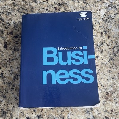 OpenStax Introduction to Business Textbook Paperback 