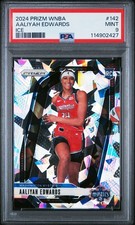 2024 Panini Prizm WNBA - AALYAH EDWARDS - Ice Prizm Rookie PSA 9 🔥 SP #142